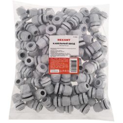 Ввод кабельный PG-9 (4-8мм) сер. Rexant 07-8009