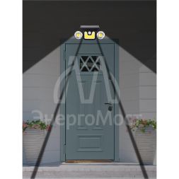 Светильник светодиодный SLR-W05 5Вт 7000-8000К IP45 300лм настен. датчики движения/освещенности солнечная батарея 2х18650 (Li-Ion 1200мА.ч в компл.) ФАZА 5033290