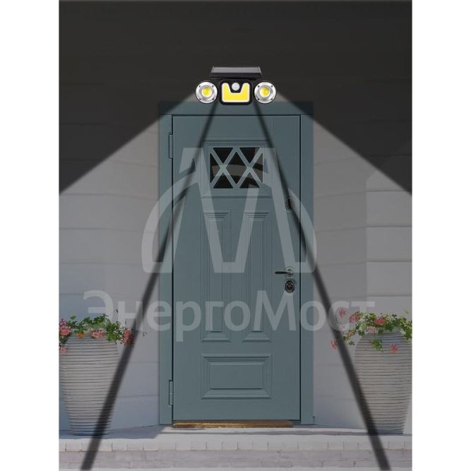 Светильник светодиодный SLR-W05 5Вт 7000-8000К IP45 300лм настен. датчики движения/освещенности солнечная батарея 2х18650 (Li-Ion 1200мА.ч в компл.) ФАZА 5033290