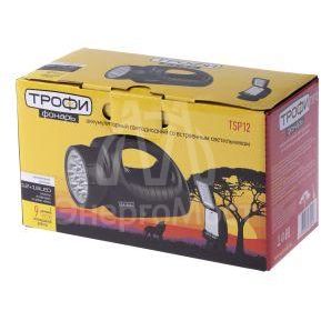 Фонарь TSP12 аккум. 4В 1.5А.ч 12+18хLED ЗУ 220В карт. упак. Трофи C0045551