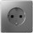 Розетка ArtGallery 16А с заземл. защ. шторки механизм сталь SE GAL000945