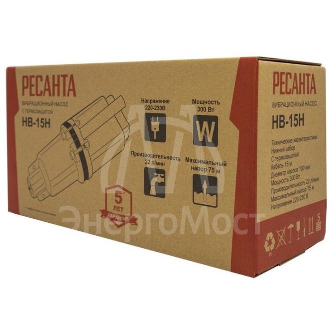 Насос вибрационный НВ-15Н Ресанта 77/8/4