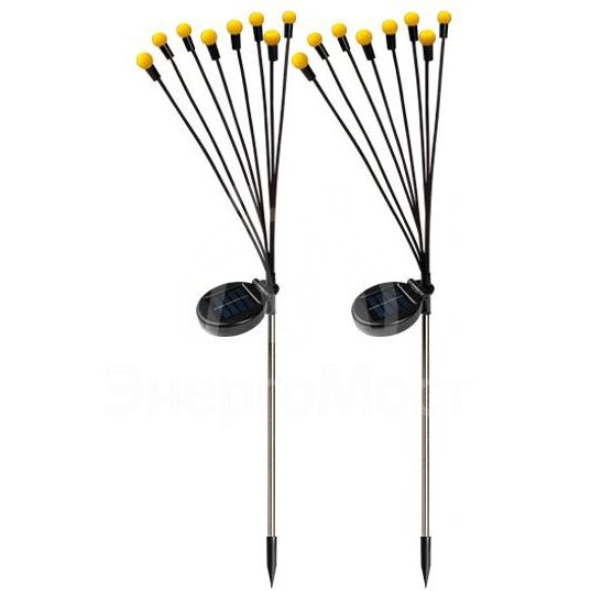 Светильник светодиодный садовый SLR-S04-YS2 &amp;quot;Светлячки&amp;quot; желт. на солнечн. батарее (уп.2шт) ФАZА 5012806