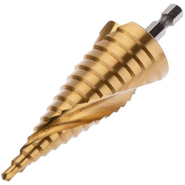 Сверло ступенчатое по металлу ТИТАН 4.0-32.0мм Р6М5 Kranz KR-12-6613