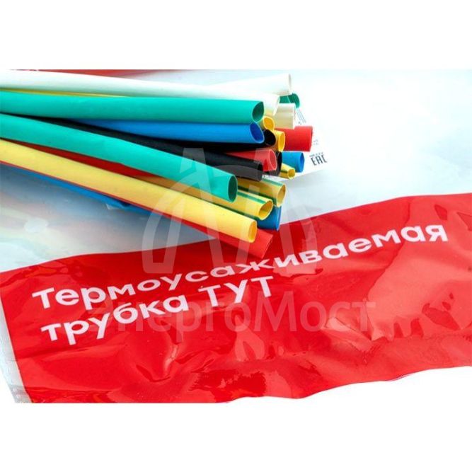 Набор трубок термоусадочных ТУТ нг тонкостен. 4/2 (7 цветов по 3шт 100мм) EKF tut-n-4