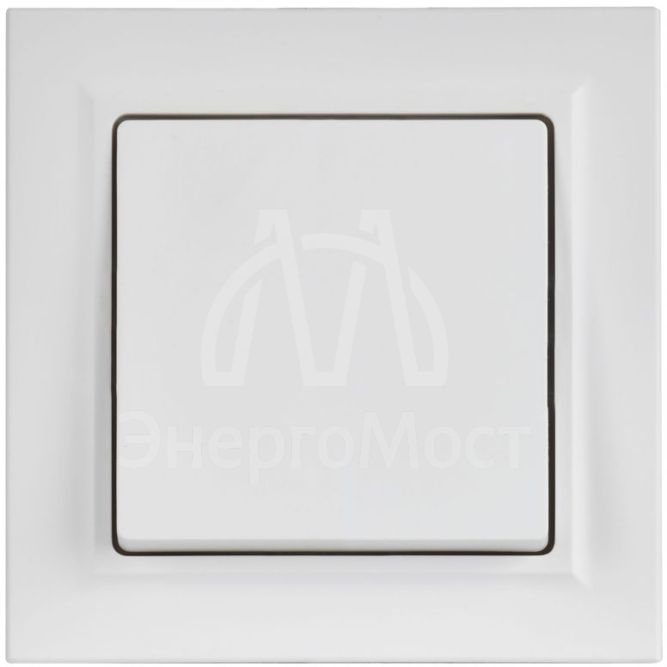 Выключатель 1-кл. СП BRITE ВСР10-1-0-БрАБ 10А в сборе арктич. бел. IEK BR-V10-0-10-K91-F