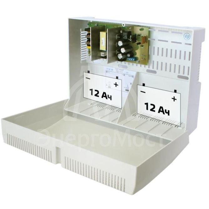 Источник беспер. питания СКАТ-2400 (24В 3А под АКБ 12А.ч корп. под 2шт; без АКБ) Бастион 105