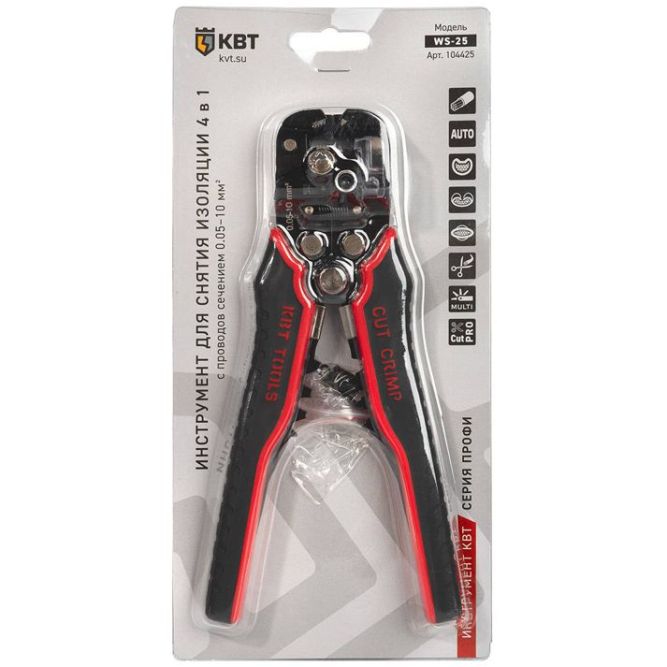 Инструмент для снятия изоляции WS-25 ПРОФИ КВТ 104425