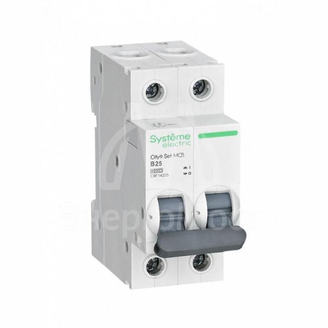 Выключатель автоматический (АВ) B 25А 2P 4.5кА 230В City9 Set SE C9F14225