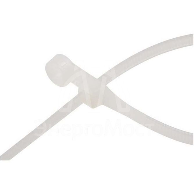 Хомут кабельный 3.6х100 нейл. бел. (уп.100шт) Rexant 07-0104