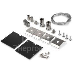 Профиль накладной PAL 5050-BLACK L2000 в комплекте: 2 глухих заглушки; рассеив. матов.; 4 клипсы крепежных; 2 подвеса по 1м Pro JazzWay 5058897