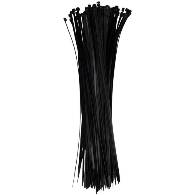 Хомут кабельный PCT 4.8х400-100BL 4.8х400 PA6.6 черн.(уп.100шт) JazzWay 5054691