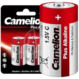 Элемент питания алкалиновый LR LR14 BL-2 (блист.2шт) Camelion 1653