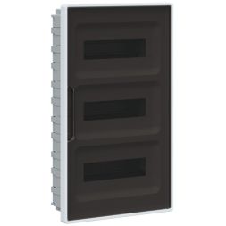 Щиток встраиваемый Фрейм (FRAME) 36мод. для полых стен с тонированной дверцей с 4 шинами PEN (2шт на 8 отверст. и 2шт на 10 отверст.) бел. DKC F36B3WD