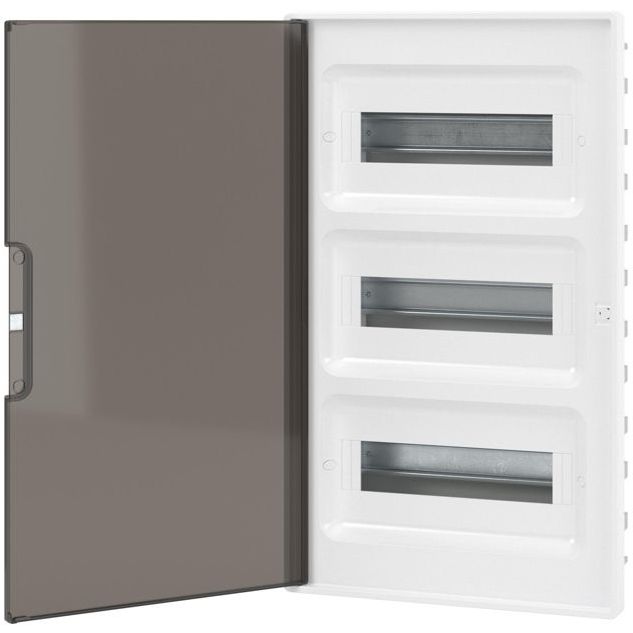 Щиток встраиваемый Фрейм (FRAME) 36мод. для полых стен с тонированной дверцей с 4 шинами PEN (2шт на 8 отверст. и 2шт на 10 отверст.) бел. DKC F36B3WD