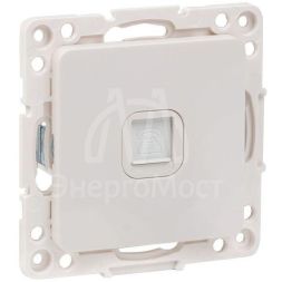 Розетка телефонная 1-м Стокгольм механизм бел. PROxima EKF EYT01-034-10