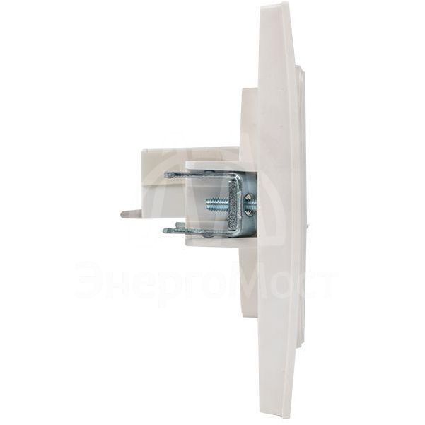 Розетка телефонная 1-м Стокгольм механизм бел. PROxima EKF EYT01-034-10
