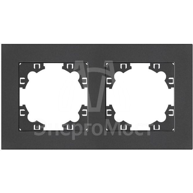 Рамка 2-м Афина универс. графит Universal A0044-Gr