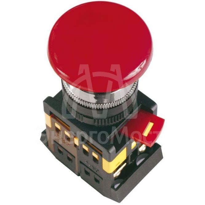 Кнопка AEAL-22 &amp;quot;Грибок&amp;quot; с фикс. красн. D22 240В 1з+1р IEK BBG60-AEAL-K04
