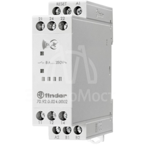 Реле термисторное (PTC) с/без память отказов 24В AC/DC выход 2СO 8A Ш=22.5мм IP20 FINDER 709200240002