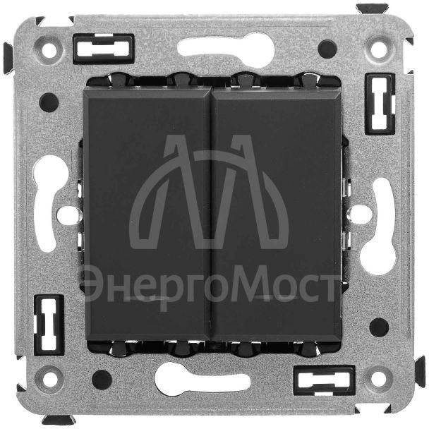 Инвертор 2-кл. СП Avanti &amp;quot;Черный матовый&amp;quot; DKC 44121242