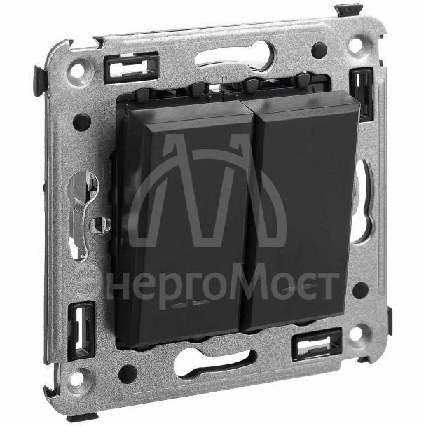 Инвертор 2-кл. СП Avanti &amp;quot;Черный матовый&amp;quot; DKC 44121242