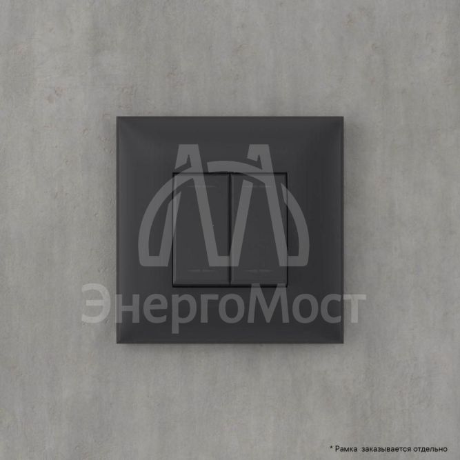 Инвертор 2-кл. СП Avanti &amp;quot;Черный матовый&amp;quot; DKC 44121242