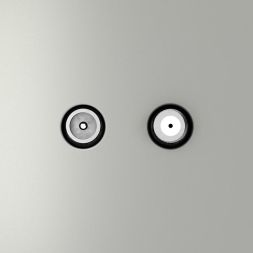 Розетка телевизионная оконечная TV + SAT 2-м СП S70 механизм сталь Voltum VLS060405