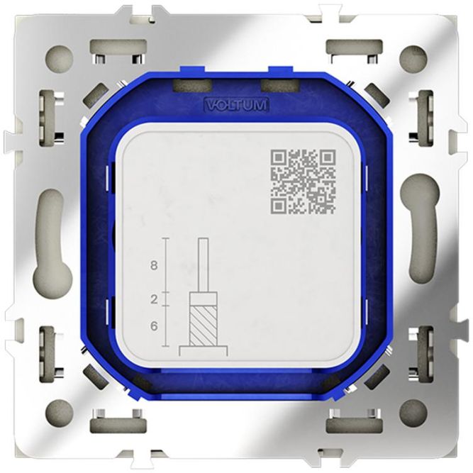 Розетка телевизионная оконечная TV + SAT 2-м СП S70 механизм сталь Voltum VLS060405