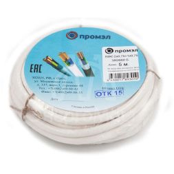 Провод ПВС 3х0.75 Б (бухта 5м) (шт) Промэл 13321560
