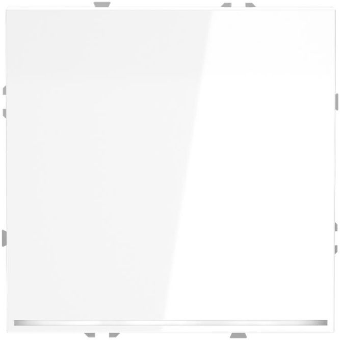 Переключатель проходной 1-кл. СП S70 10А с подсветкой механизм бел. глянцевый Voltum VLS010401