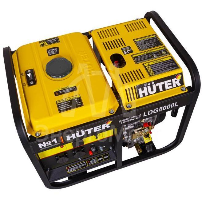 Электрогенератор дизельный LDG 5000L Huter