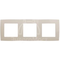 Рамка 3-м 12-5003-02 сл. кость ЭРА Б0014762