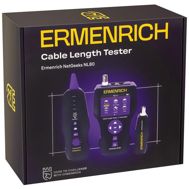 Измеритель длины кабеля NetGeeks NL80 фиолет. Ermenrich 85673