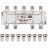 Делитель ТВх8 + 9шт F 5-1000 МГц (Silver) box (уп.5шт) Rexant 05-6105
