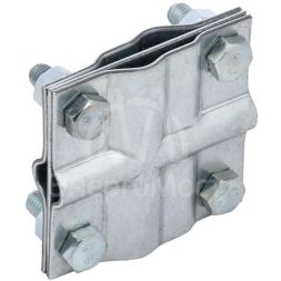 Зажим заземления крестообразный полоса/пруток-полоса/пруток оцинк. сталь IEK ZGC13-11-1-16-40