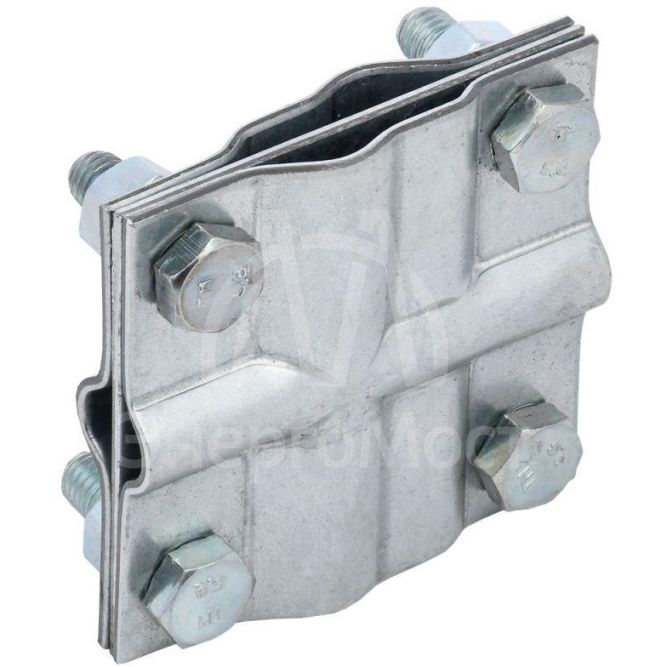 Зажим заземления крестообразный полоса/пруток-полоса/пруток оцинк. сталь IEK ZGC13-11-1-16-40