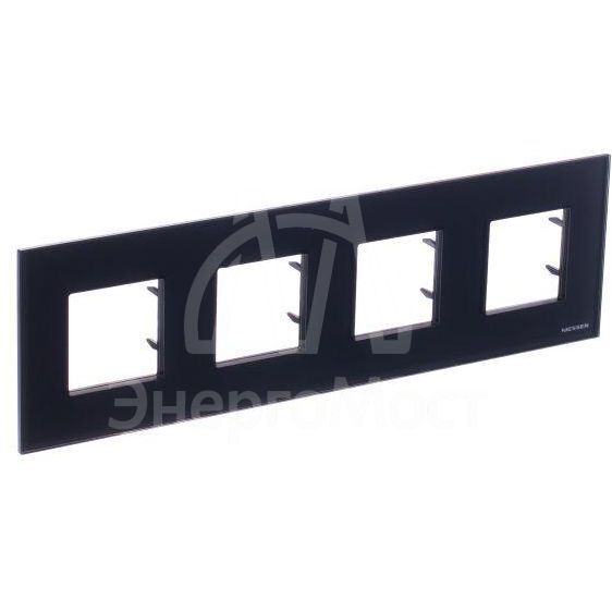 Рамка 4-м 8мод.Zenit антрацит ABB 2CLA227400N1801