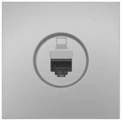 Розетка компьютерная 1-м СП ZIMA IP20 механизм сер. матов. LEZARD 704-7488-139
