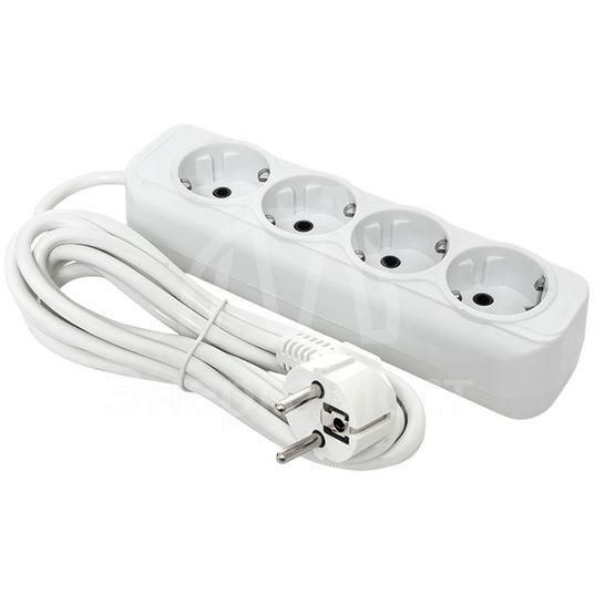 Удлинитель 4х3м с заземл. 16А IP20 Эксперт 3.0кВт ПВС 3х1 PROxima EKF UBA16-310-4-03