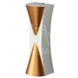 Светильник светодиодный WL43 WH+GD 6Вт 3500К для интерьера/фасадов IP54 бел./зол. Эра Б0054423