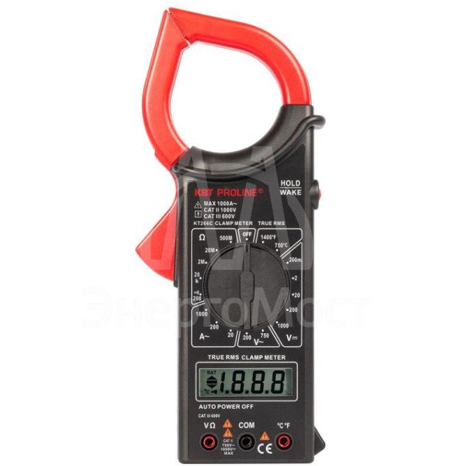 Клещи токовые цифровые KT 266C &amp;quot;PROLINE&amp;quot; КВТ 79132