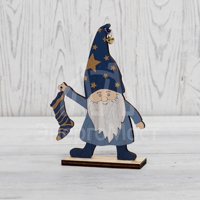 Фигура деревянная &amp;quot;Гномик-звездочет&amp;quot; 15х4х17см Neon-Night 504-009