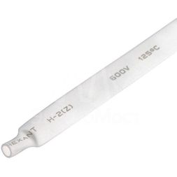 Трубка термоусадочная 8.0/4.0 1м бел. REXANT 20-8001