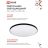 Светильник светодиодный NEO SIMPLE-125RC-BL 125Вт 3000-6500К 10000лм 230В 460х67мм с пультом ДУ черн. IN HOME 4690612060934