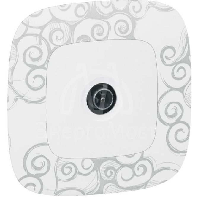 Розетка телевизионная оконечная TV 1-м Valena Allure 10дБ 0-862МГц с лицев. панелью механизм бел. Leg 753760