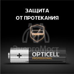 Элемент питания алкалиновый AA/LR6 (блист. 8шт) Professional Opticell 5052007