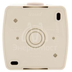 Розетка 1-м ОП Ната 16А IP20 без заземл. керам. крем. LEZARD 710-0300-121