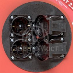 Удлинитель на катушке 4х30м с заземл. 16А IP44 Гефест 2.0 КГ 3х2.5 3.5кВт предохр. PROxima EKF UKG02-16-R325-4-30-IP44