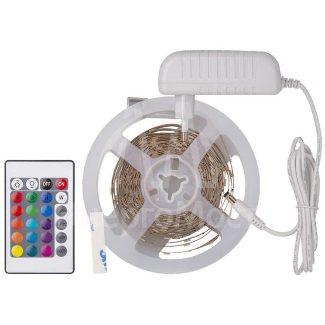 Лента светодиодная 95 144 NLS-SET-02 RGB 5м 30шт/м адаптер 1м IP20 Navigator 95144